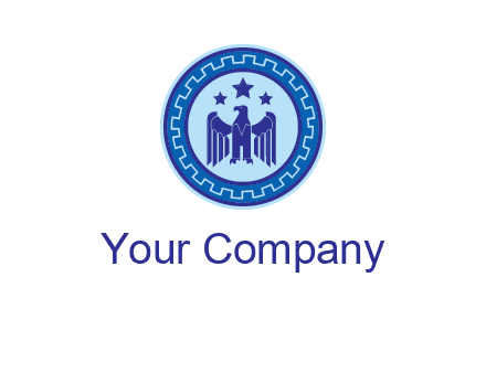 eagle and stars security logo