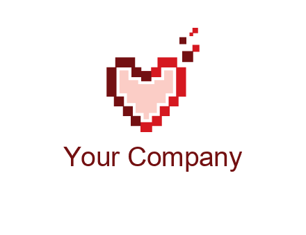 heart pixel icon