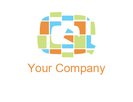 puzzle in Q letter logo