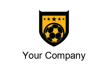 football in shield logo