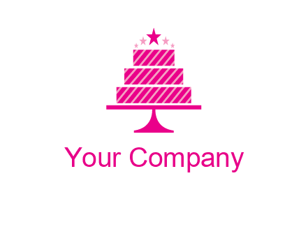 stars with wedding cake logo