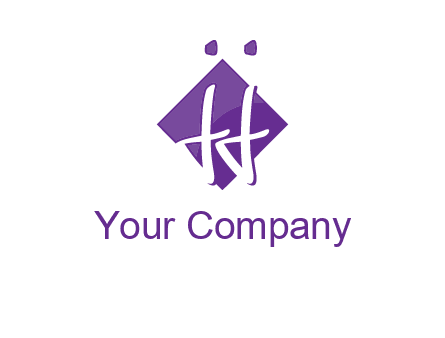 Letters JJ are in a rhombus shape logo