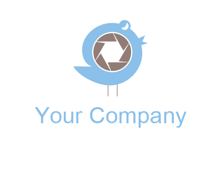shutter in twitter bird photography logo