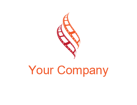abstract film reels logo