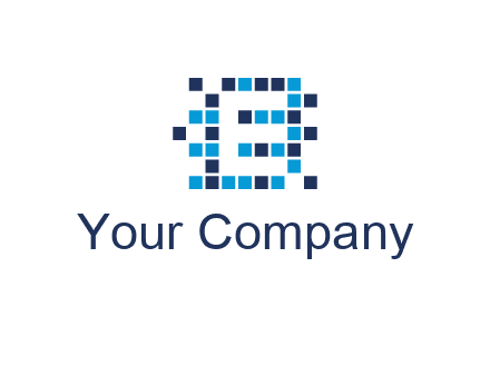 Letter E Pixel logo