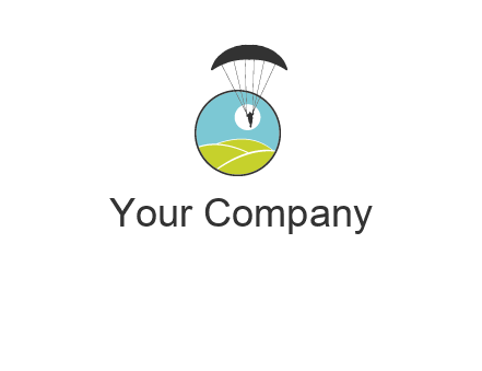 paragliding over the hills logo