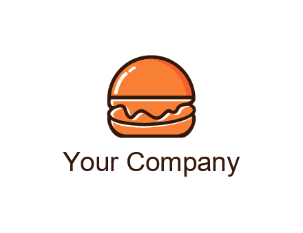 burger icon for fast food logo