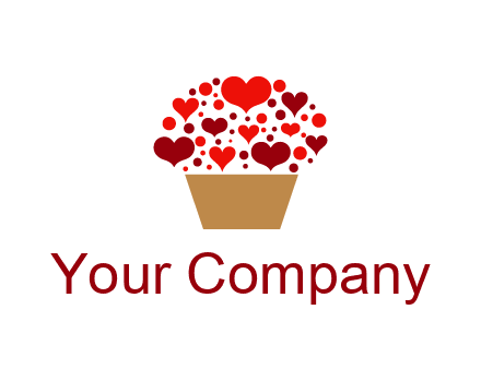 love basket full of hearts