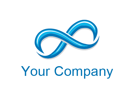 blue infinity symbol