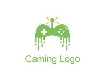 gaming controller with drip effect and bolts