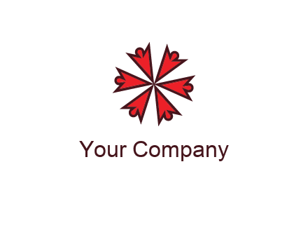 abstract people icon in circle
