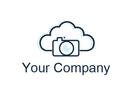 line art cloud behind camera