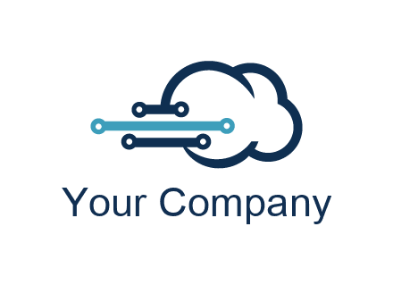 networking lines joined to cloud