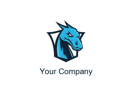 shield behind dragon face