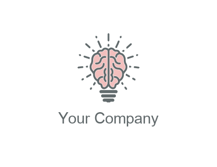 brain forming light bulb