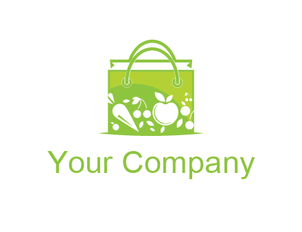 groceries in shopping bag