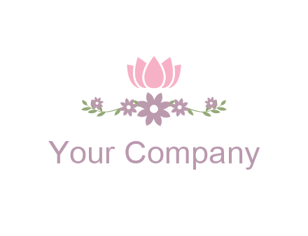 lotus flower with leaves