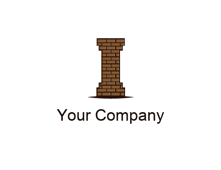 brick pattern pillar