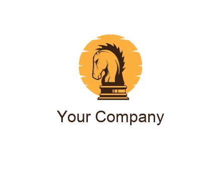 sun behind horse knight