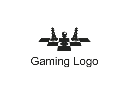 chess board with chess pieces