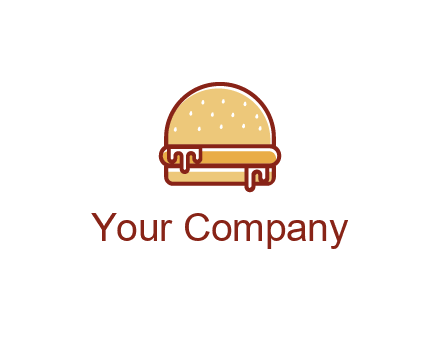 burger with sauce dripping