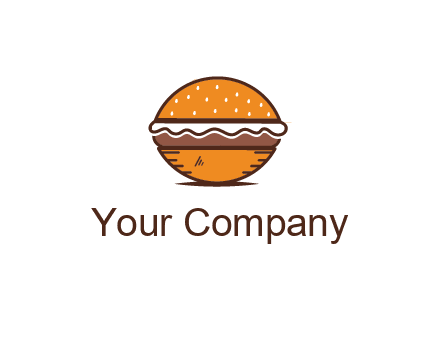 oval hamburger