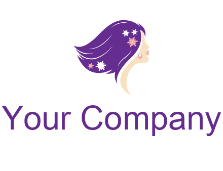 stars ornament on hair woman head fashion logo icon