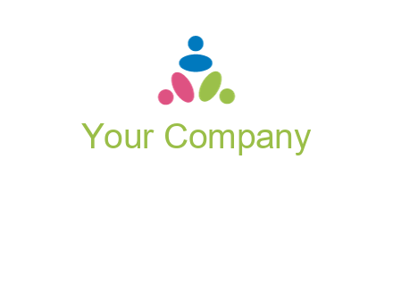people icon rotating forming triangle