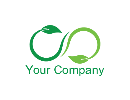 infinity sign from leaves