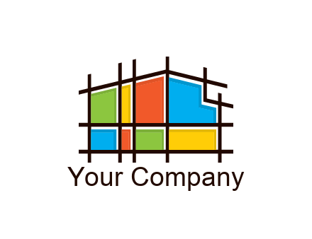 mosaic house in construction