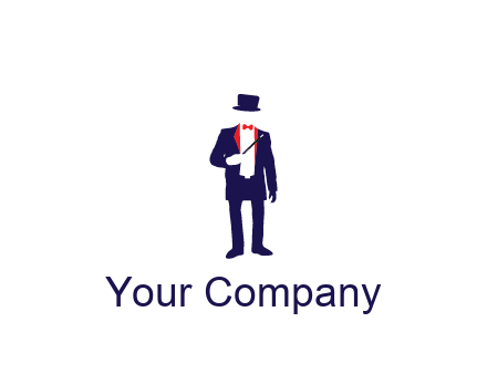 faceless magician game logo