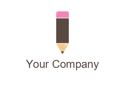pencil forming letter i shape graphic