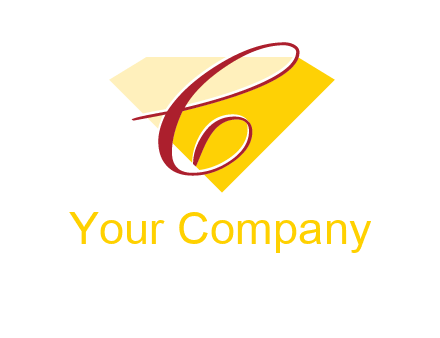 letter c in a diamond shape logo