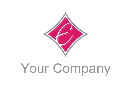 letter e in rhombus logo