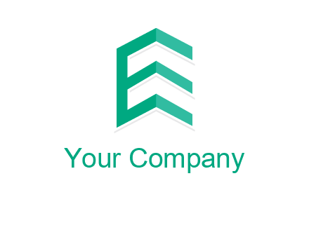 letter e building logo