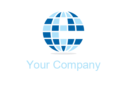 letter e globe logo