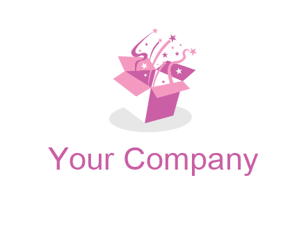 confetti gift box icon