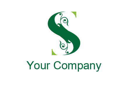 ornamental Letter S logo