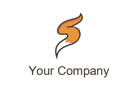 letter S fox tail logo