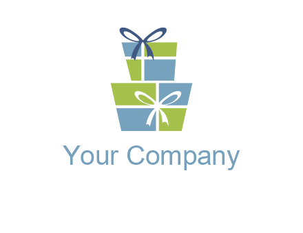 presents with ribbon logo