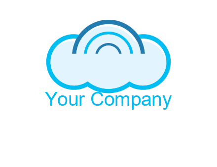 signals on cloud computing logo