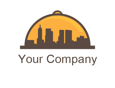skyline covered with lid catering logo