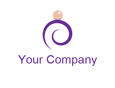 pearl ring jewelry logo