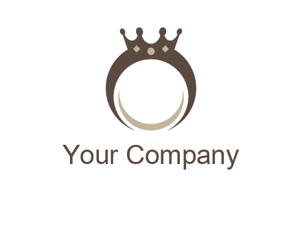 ring with a crown mounting logo
