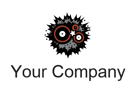 music logo with vinyls