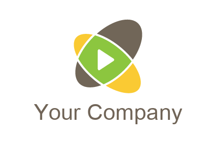play button in two ovals