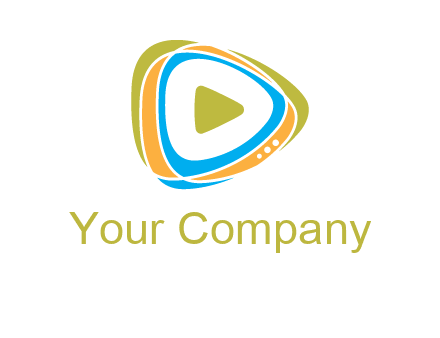 triangular play button