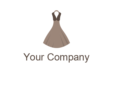 fashionable girl dress logo
