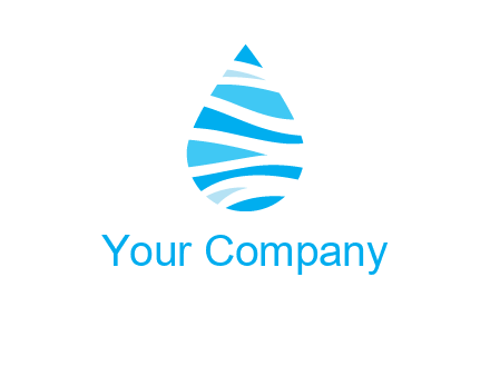 abstract water drop icon