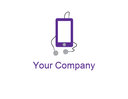 mobile with headphone icon